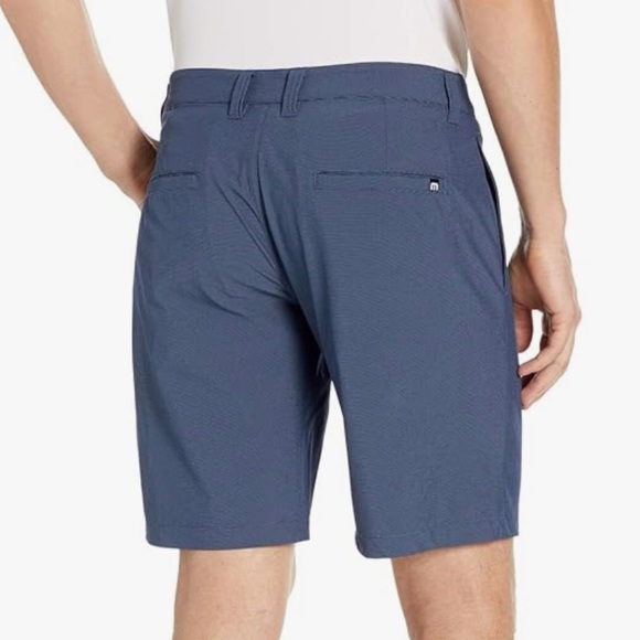 Travis Mathew Carlsbad Golf Shorts Vintage Indigo Blue 42 Performance Stretch - Picture 2 of 11